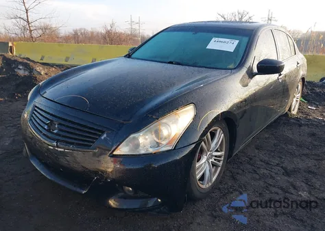 2012 Infiniti G37X z USA, uszkodzony, nr VIN JN1CV6AR8CM683130